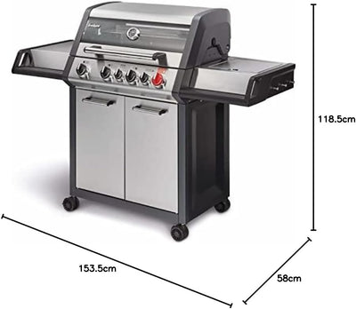 Enders PREMIUM PRO 8378 – Gasgrill mit TURBO ZONE & Infrarot