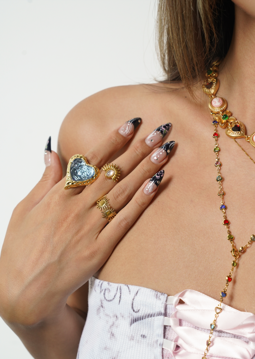 Adam Love In All Shape Blue Ring